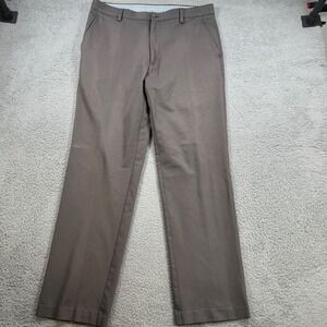 FJ FootJoy Mens Pants Sz 36x33 Gray Straight Leg Flat Front Golf Casual